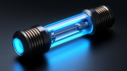 Futuristic glowing energy cell