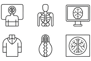 medical imaging ct line art creative design artwork
