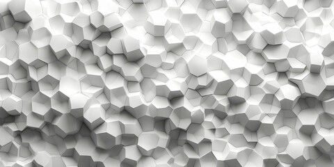 Abstract 3D White Geometric Background