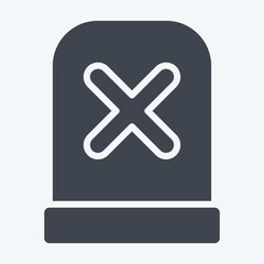 Obraz premium Icon Alert. related to Exclamation symbol. glyph style. design editable