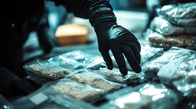 Undercover Operation Focus on Drug Bust and Officers in Action