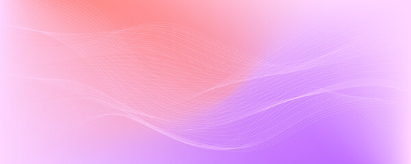 Soft Gradient Abstract Wave Background with Flowing Lines
