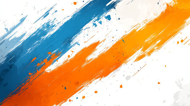 Striking blue abstract background with thick diagonal lines framing a central blank space&mdash;perfect for ad text. Modern, clean, and professional digital art for ads, banners, and branding