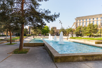 swimming pool in the park