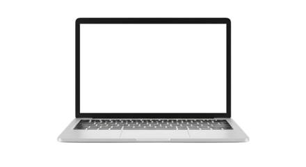 A Modern Digital Devices laptop Isolated on Transparent Background Png 