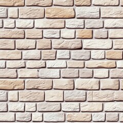 Obraz premium Beige brick wall pattern
