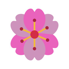 Cherry Blossom icon vector image. Suitable for mobile apps, web apps and print media.
