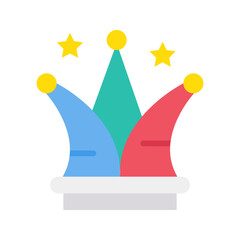 Clown icon vector image. Suitable for mobile apps, web apps and print media.