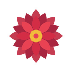 Dahlia icon vector image. Suitable for mobile apps, web apps and print media.