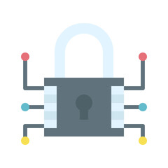 Data Encryption icon vector image. Suitable for mobile apps, web apps and print media.