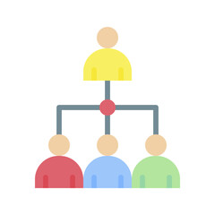 Employee Management icon vector image. Suitable for mobile apps, web apps and print media.