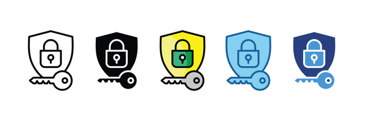 Security Key  Icon Element For Design