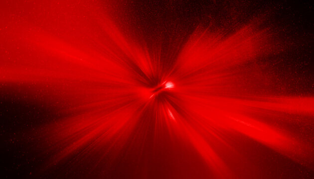 Blurred red zoom perspective background. Abstract soft explosion effect. Centric motion pattern . Dark Red Curtain from top 