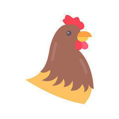 Hen icon vector image. Suitable for mobile apps, web apps and print media.