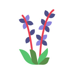 Lavender icon vector image. Suitable for mobile apps, web apps and print media.