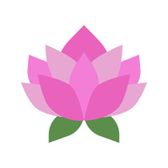 Obraz premium Lotus Flower icon vector image. Suitable for mobile apps, web apps and print media.