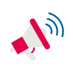 Megaphone icon vector image. Suitable for mobile apps, web apps and print media.