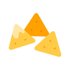 Nachos icon vector image. Suitable for mobile apps, web apps and print media.