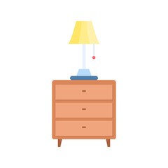 Night Stand icon vector image. Suitable for mobile apps, web apps and print media.