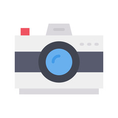 Photo Camera icon vector image. Suitable for mobile apps, web apps and print media.