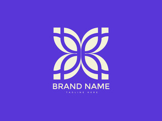 Butterfly Flower Logo Template Vector ideal for branding, identity, web, print, apps, and modern professional use in creative business projects