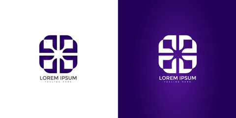 Modern Futuristic Geometric Logo Template Vector ideal for branding, identity, web, print, apps, and modern professional use in creative business projects