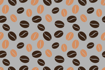 coffee background. Coffee beans in frames, border. Coffee beans background. Coffee Beans Illustration for packaging.Abstract coffee beans banner, Coffee template.
