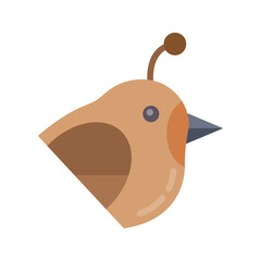 Quial icon vector image. Suitable for mobile apps, web apps and print media.