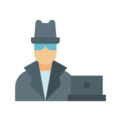 Spyware icon vector image. Suitable for mobile apps, web apps and print media.