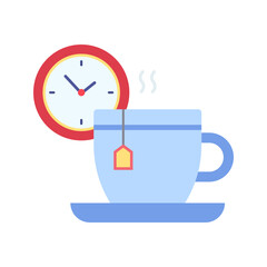 Tea Break icon vector image. Suitable for mobile apps, web apps and print media.