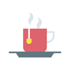 Tea Cup icon vector image. Suitable for mobile apps, web apps and print media.