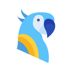 Obraz premium White Cockatoo icon vector image. Suitable for mobile apps, web apps and print media.
