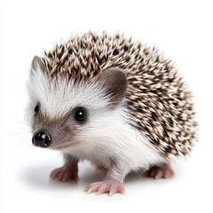 Obraz premium Cute hedgehog. Small, adorable hedgehog with spines