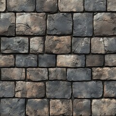 Fototapeta premium Aged Gray Stone Wall