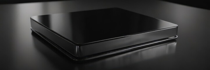 Deep black, mirror-like aluminum surface, highly polished ,  brushed,  anodised