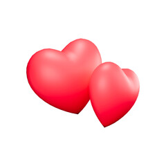 Two Red Hearts Icon