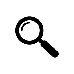 Magnifying Glass Search Tool Simple Flat Icon