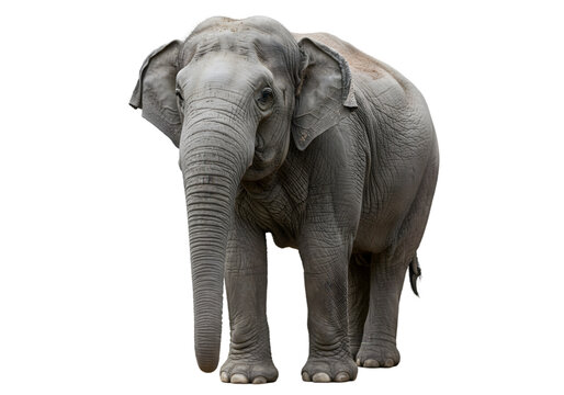 Majestic Asian Elephant: Powerful Animal Portrait transparent background