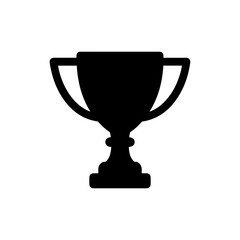 Trophy Cup with Two Handles Flat Icon
