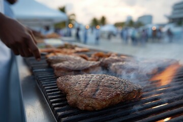 Grilling flavorful meats creates an inviting atmosphere with smo