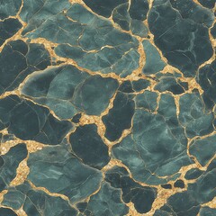 Emerald Marble with Gold Veins