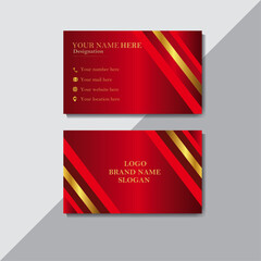 Modern creative business card simple clean template vector design.