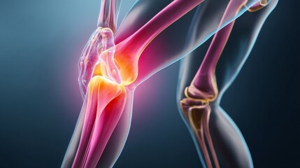 Naklejka premium Detailed Human Anatomy Illustration of Lower Leg and Foot Muscles, Highlighting Muscular Structure and Biological Detail.