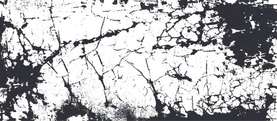 Abstract texture vector from stone detail structure background, Vector grunge cracks concrete texture white and black. Distressed Grunge Texture. Seamless Pattern.