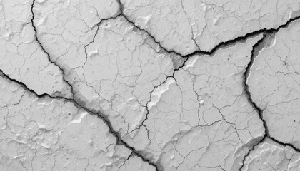 Fototapeta premium Cracked surface with a textured, dry appearance.