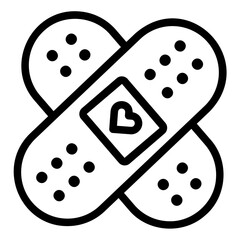 band aid Line Icon