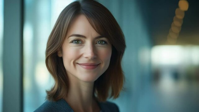 Smiling Woman's Portrait: Professional Headshot