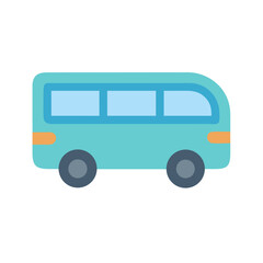 Blue Cartoon Van: Transportation, Travel and Vehicle Design