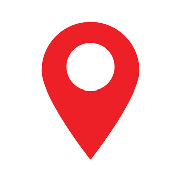 red map pointer icon