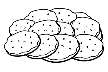 naan line art elegant design minimalistic style drawing